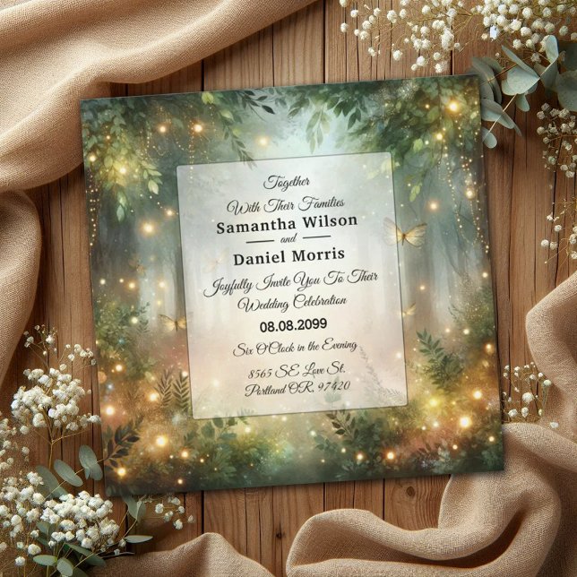 Invitation Mystic Forrest Meadow Magic (Créateur téléchargé)