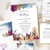 Mystic Garden Purples and Blues Jewel Tone Mariage