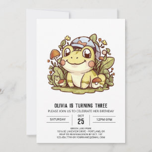 Invitation Mystical Pretty Frog Digital Anniversaire