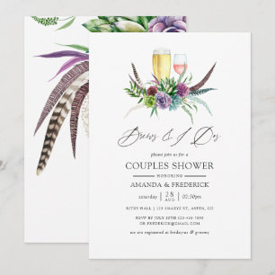 Invitation Mystique Boho Succulte Brise Avant Le I Dos
