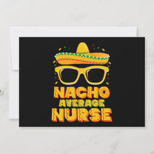 Invitation Nacho Moyenne Infirmière Cinco De Mayo Famille Cor