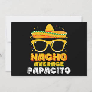 Invitation Nacho Moyenne Papacito Papa Famille Cinco De Mayo