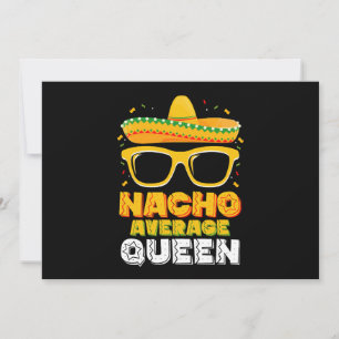 Invitation Nacho Moyenne Queen Girl Famille Cinco De Mayo
