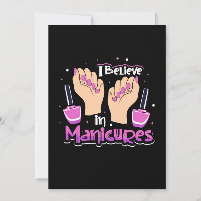 Invitation Nail Hustler Croit Aux Manucures (Devant)