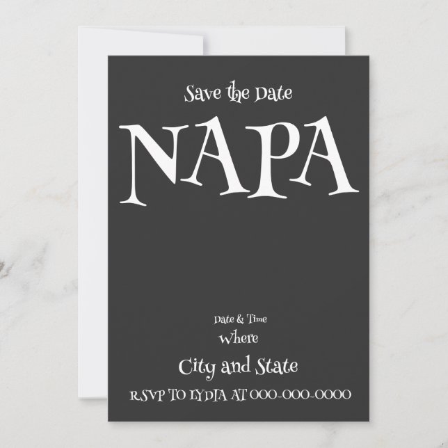 INVITATION NAPA (Devant)