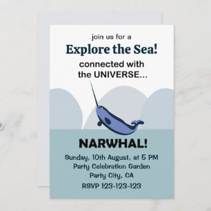 Invitation Narwhal Connecté À L'Univers Narwhal
