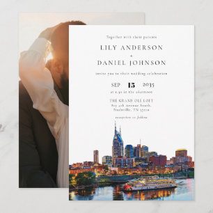 Invitation Nashville Riverfront Destination Photo Mariage