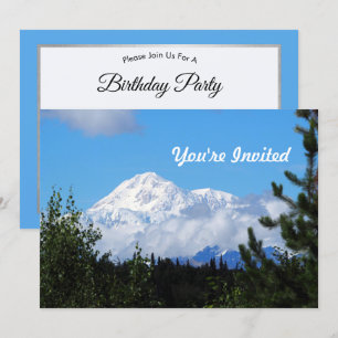 Invitation Nature Alaska Denali Paysage photo Anniversaire