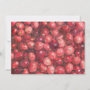 Invitation Nature morte de canneberges