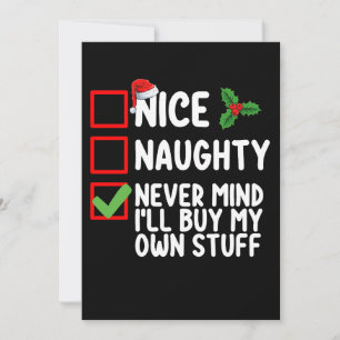 Invitation Naughty Never Mind