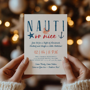 Invitation Nauti ou Nice Nautique Noël