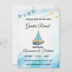 Invitation Nautical Sailboat Genre Revela