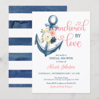 Nautique Ancré Par Love Fête des mariées (Rose)