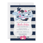 Invitation nautique de baby shower - fille
