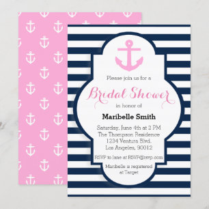 Invitation Nautique De Douche Nautique