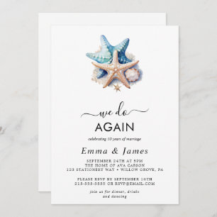 Invitation Nautique moderne   Starfish "Nous Le Faisons Toujo