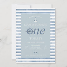 Invitation Nautique Premier Anniversaire