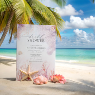 Invitation Nautique sous-marine   Fête des mariées balnéaire