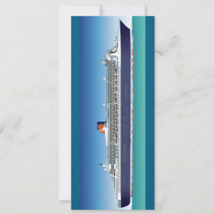 Invitation Navire de croisière très détaillé