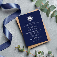 Navire de la Marine Roue et Ancre Corde Coeur Naut