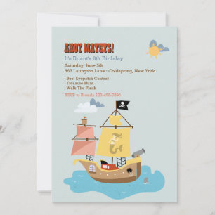 Invitation Navire Pirate