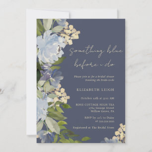 Invitation Navy Something Blue Before I Do Baby Shower de Mar
