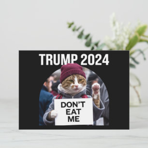 Invitation Ne me mangez pas de chats pour Trump 2024