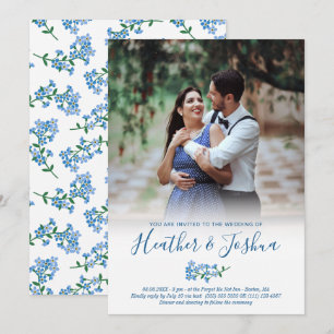 Invitation Ne m'oublie pas - Mariage photo