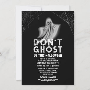 Invitation Ne nous fantôme pas cette Halloween