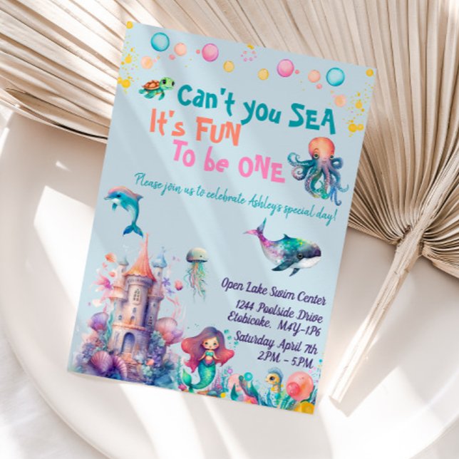 Invitation Ne pouvez-vous pas mer C'est amusant d'être un (Créateur téléchargé)