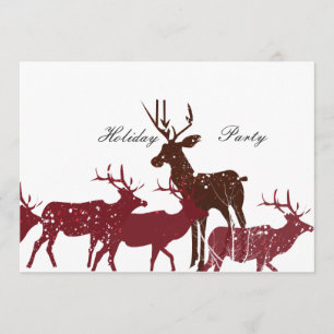 Invitation Neige animale de vacances