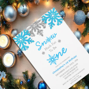 Invitation Neige beaucoup amusant pour être un hiver 1er anni