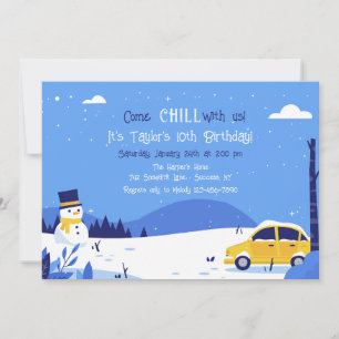 Invitation Neige d'Hiver