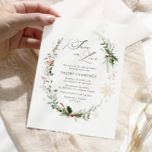 Neige en amour Hiver Fête des mariées florale