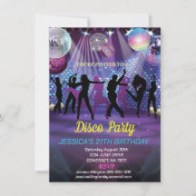 Neon Glow Disco Dance Anniversaire