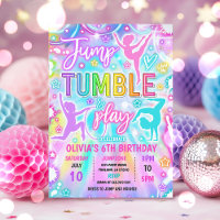 Neon Glow Tie Dye Gymnastique Anniversaire
