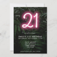 Neon moderne 21e anniversaire