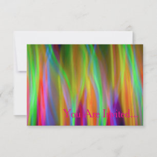 Invitation Neon Rainbow