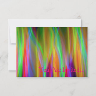 Invitation Neon Rainbow