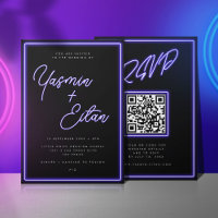Neon Violet Lumières Noir moderne Tout en un Maria