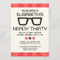 Nerdy 30 ans avec des lunettes geky