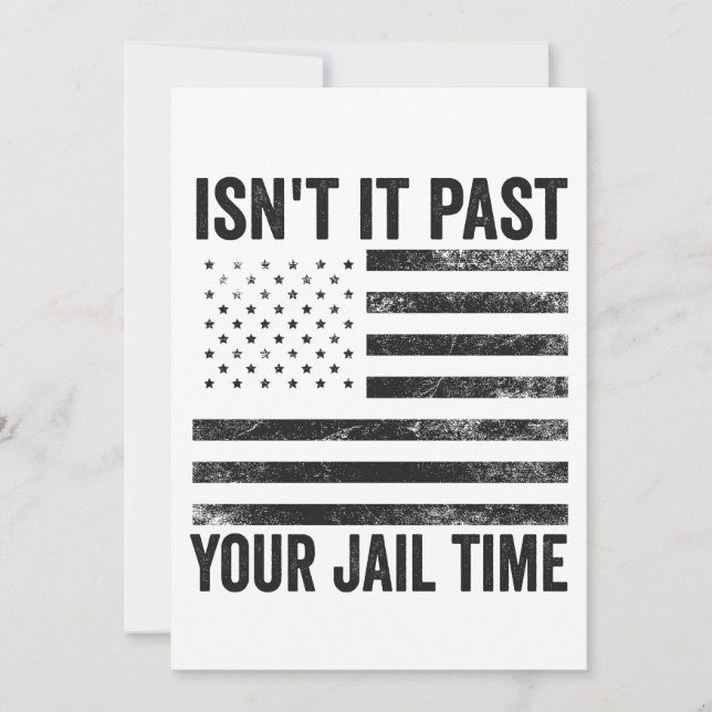 Invitation N'est-ce pas après votre temps de prison patriotiq (Devant)
