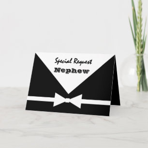 Invitation NEVEU - Demande spéciale - Soyez mon garçon d'honn