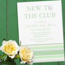 New To The Club Preppy Baby Shower