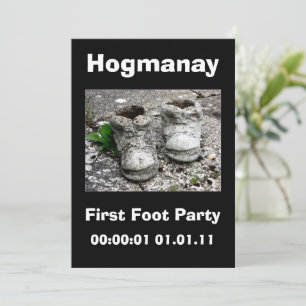 Invitation New Years Eve Scottish Hogmanay Party