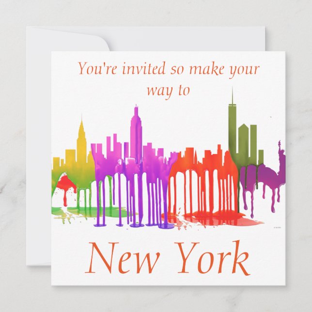 INVITATION NEW YORK, MAGMAS D'HORIZON DE NY - (Devant)