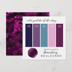 Invitation Nexus céleste - Palette de couleurs à thème Galaxy
