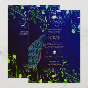 Invitation NIKAH Galaxy Mariage Inviter la calligraphie islam