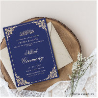 Nikah Navy Bleu Mariage musulman islamique