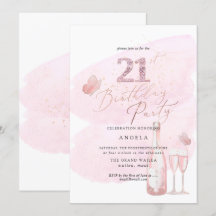 N'importe quel âge, Aquarelle rose Champagne 21e